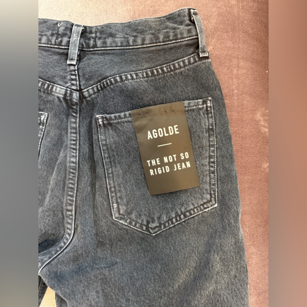 AGOLDE Black Straight-Leg Jeans – Worn Once, Like NEW! - Picture 6 of 10